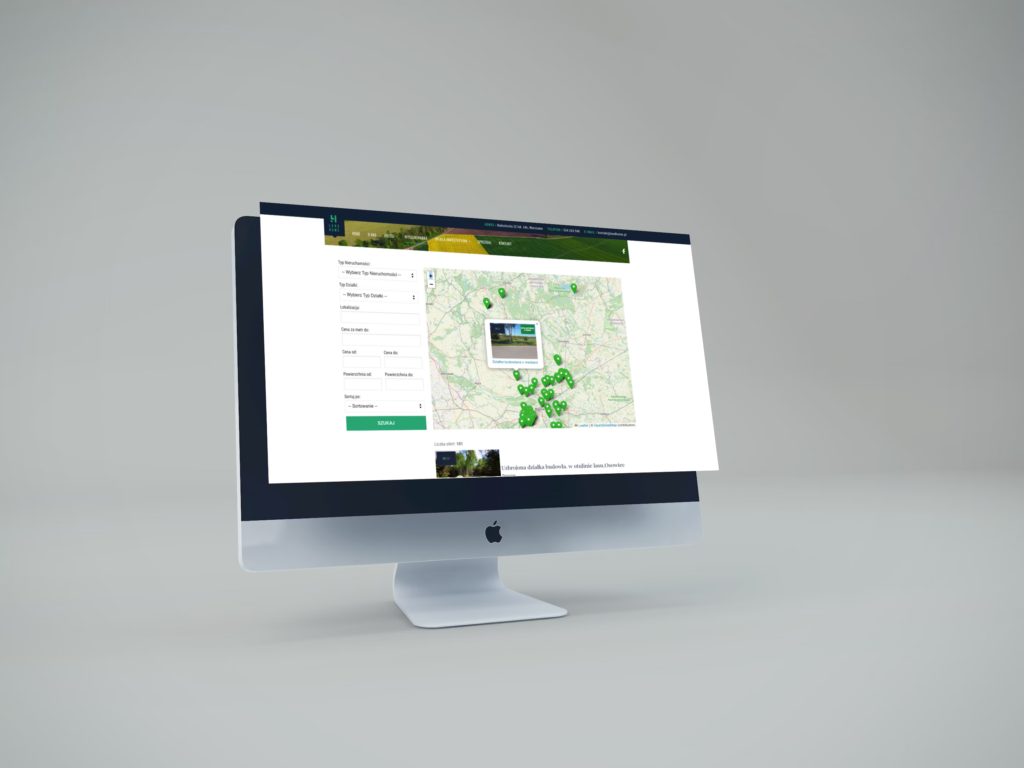 komputer z wordpressem zintegrowanym z esticrm