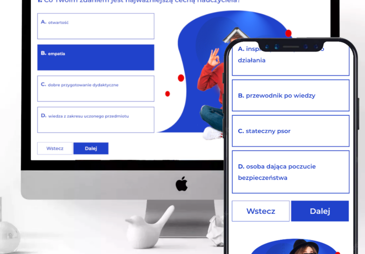 aplikacja mobilna i internetowa w desktopie