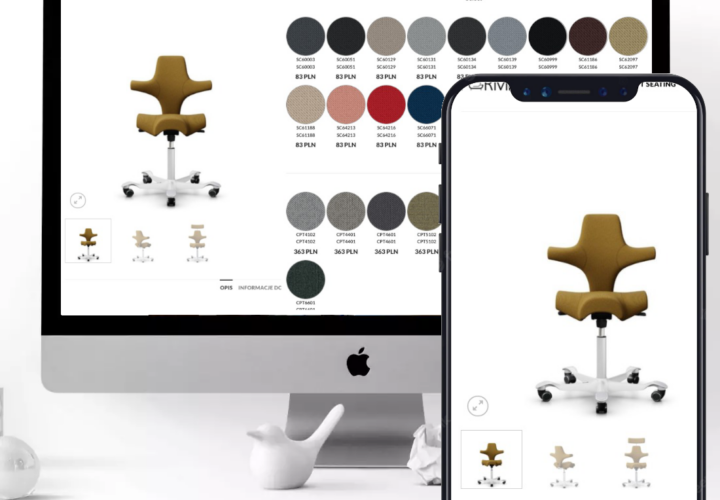 konfigurator productów woocommerce na komputerze i aplikacji mobilnej